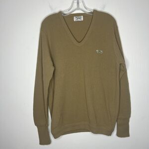 Vintage JCPenney The Fox Sweater Mens Size Large 70s Wool Blend Made In USA